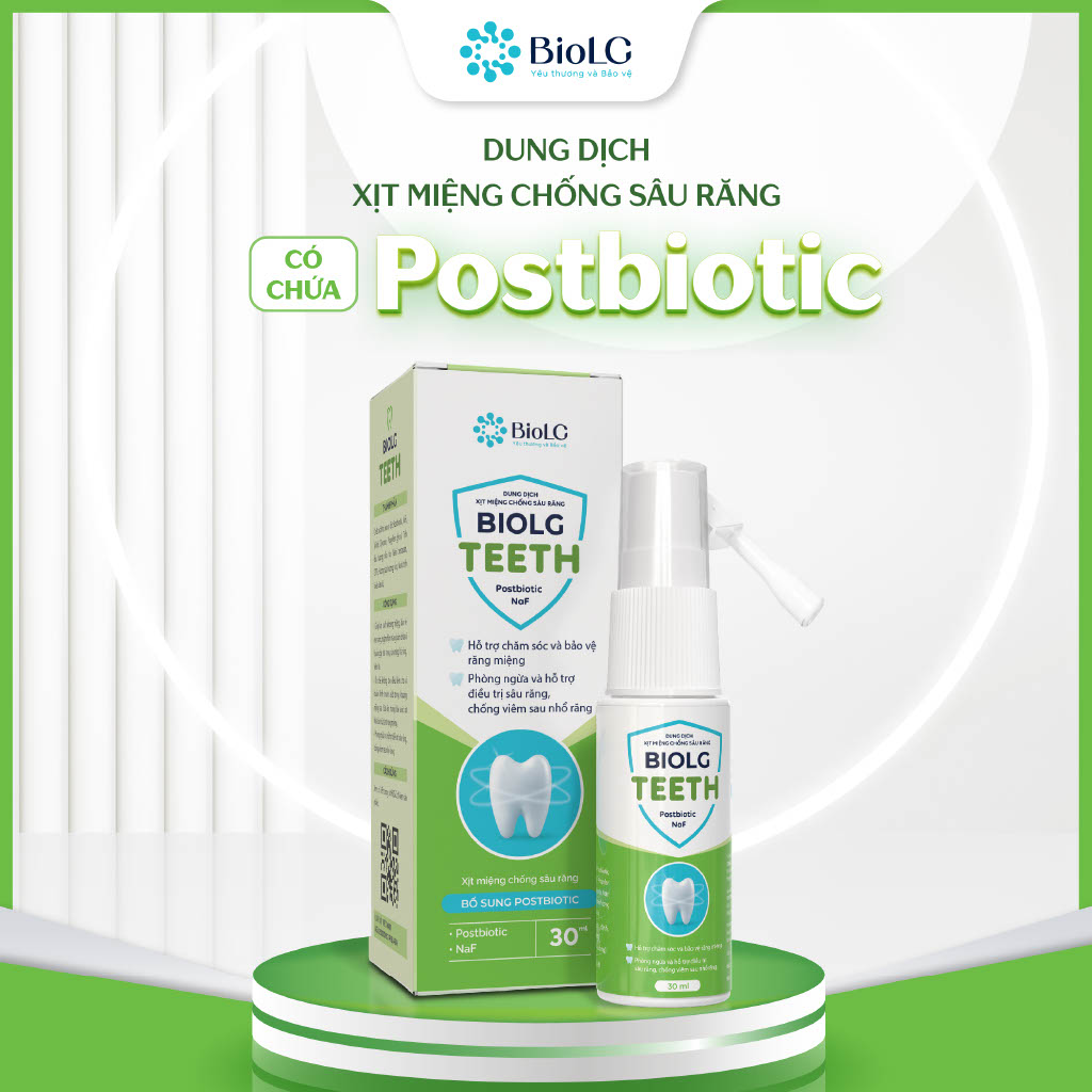 Dung dịch xịt miệng chống sâu răng BioLG Teeth 