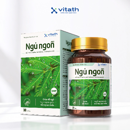 Thực phẩm bảo vệ sức khoẻ viên uống Aki Ngủ ngon 30 viên