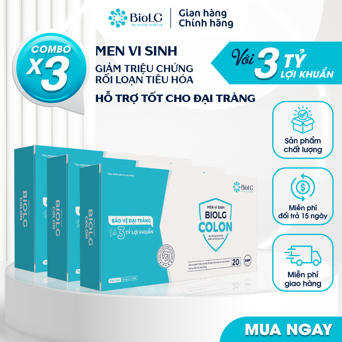 BIOLG COLON - Hỗ trợ tiêu hoá, giảm triệu chứng viêm đại tràng