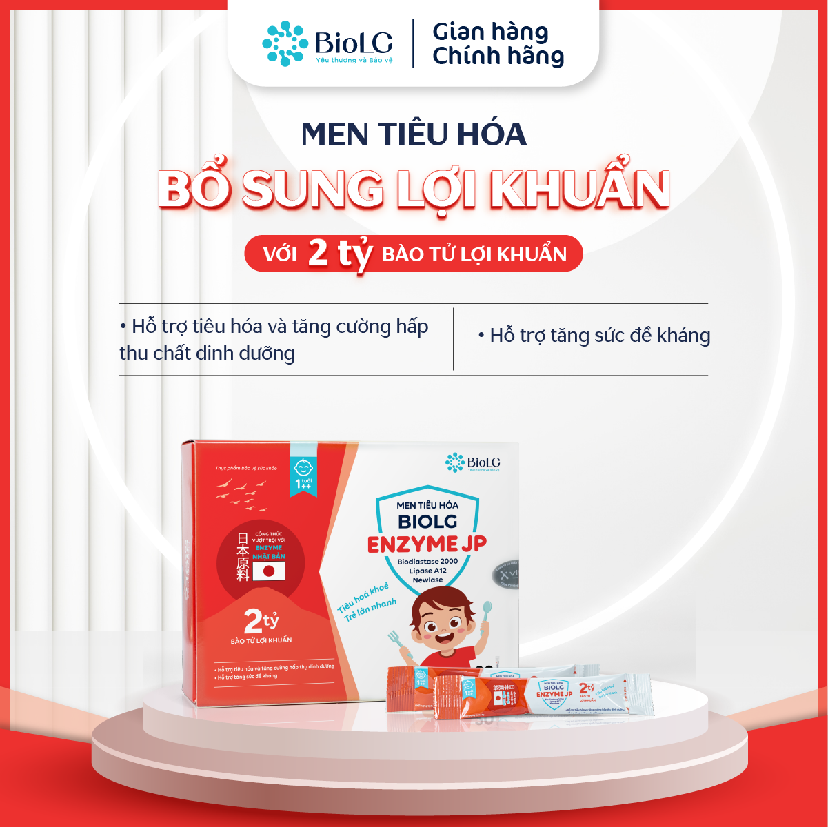 Men tiêu hóa BioLG Enzyme JP