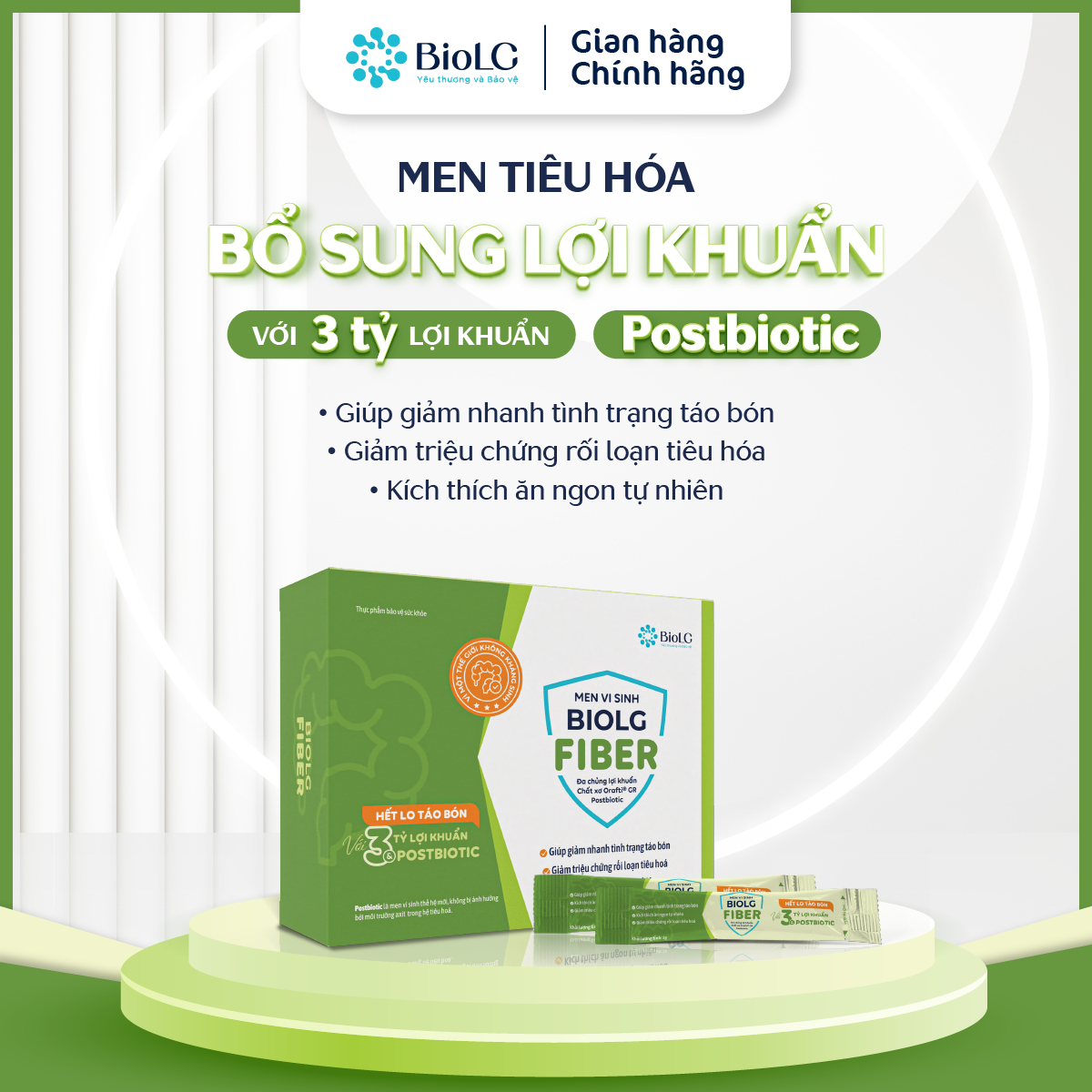 Men vi sinh BioLG Fiber 