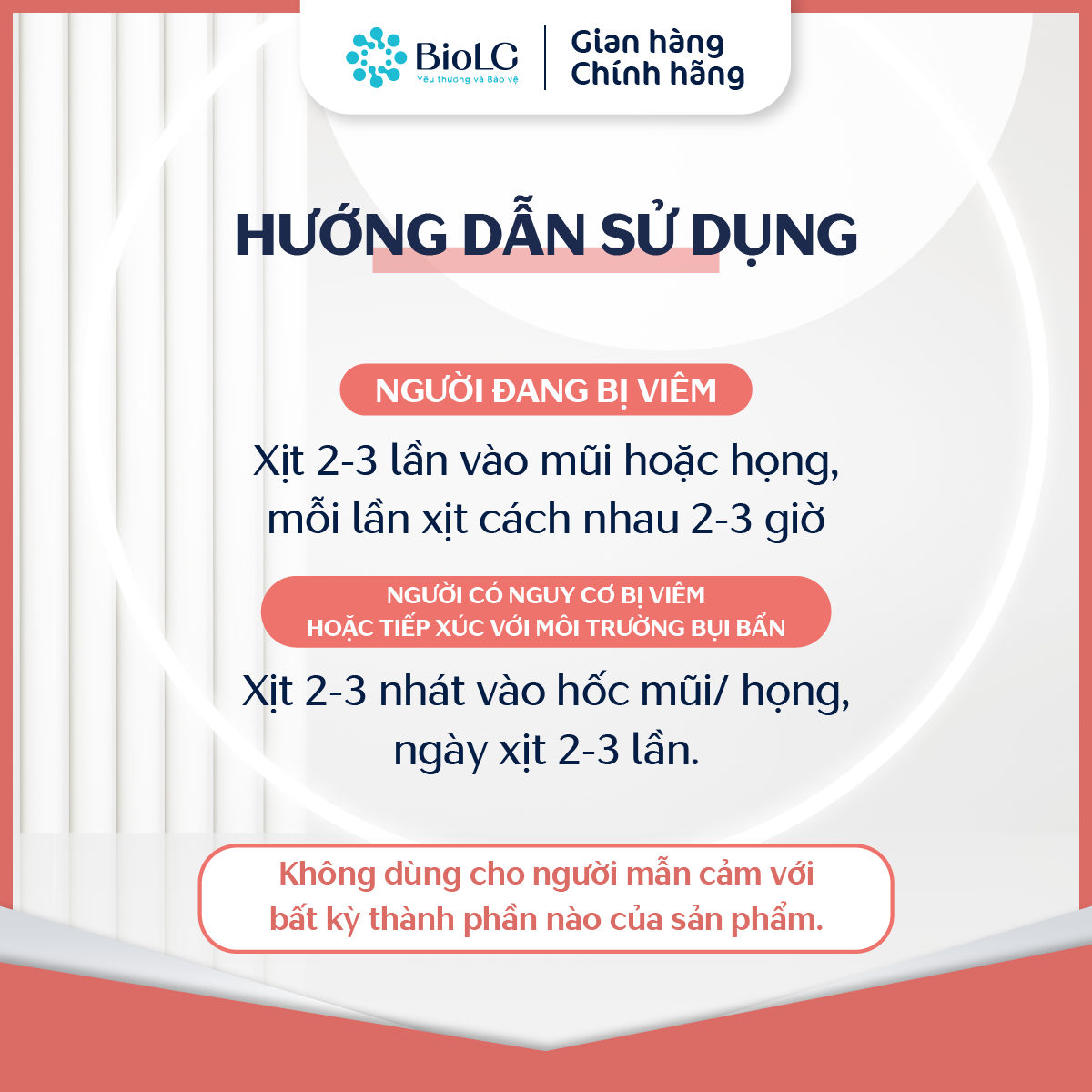 BIOLG NASAL Men xịt mũi họng